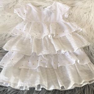 Little girls ruffled dress